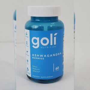GOLI ASHWAGANDHA & VITAMIN D GUMMI 60 COUNT STRESS RELIEF